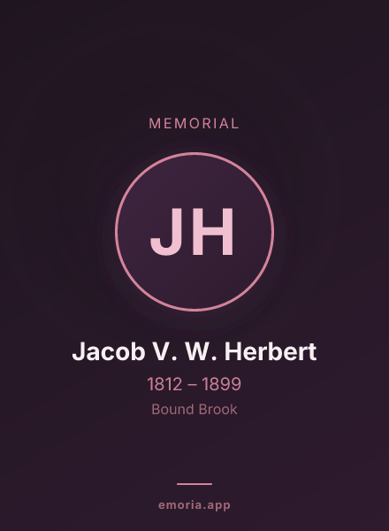 Memorial portrait of Jacob V. W. Herbert