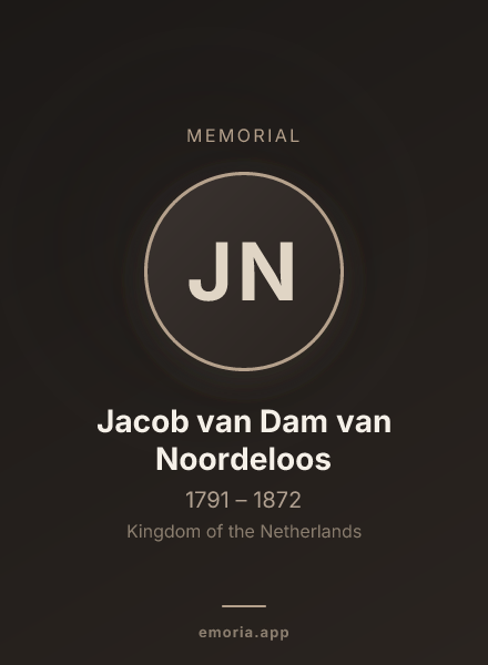 Memorial portrait of Jacob van Dam van Noordeloos
