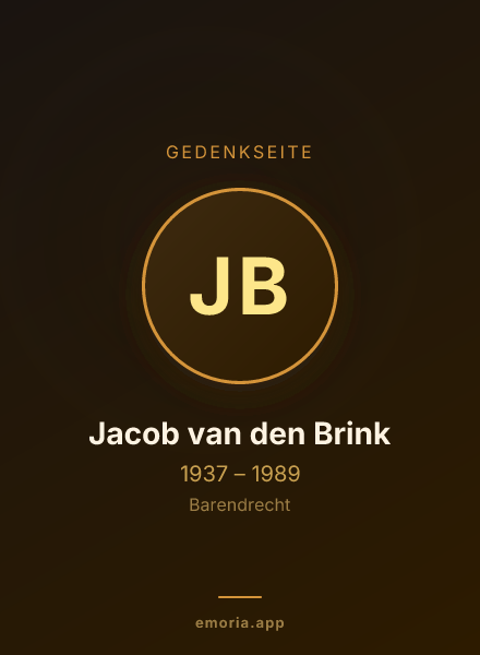 Gedenkportrait von Jacob van den Brink