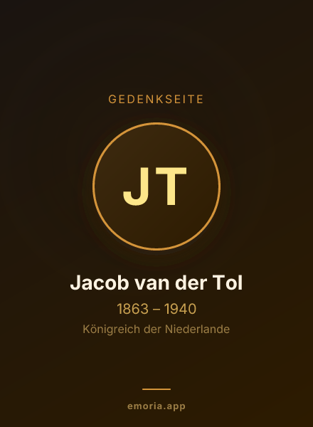 Gedenkportrait von Jacob van der Tol