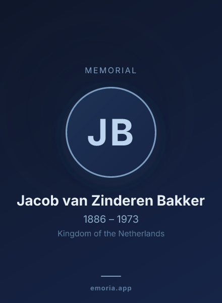Memorial portrait of Jacob van Zinderen Bakker