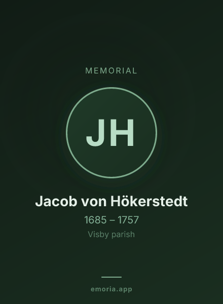Memorial portrait of Jacob von Hökerstedt