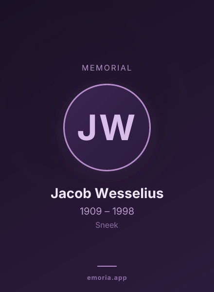 Memorial portrait of Jacob Wesselius