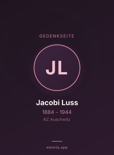 Gedenkportrait von Jacobi Luss