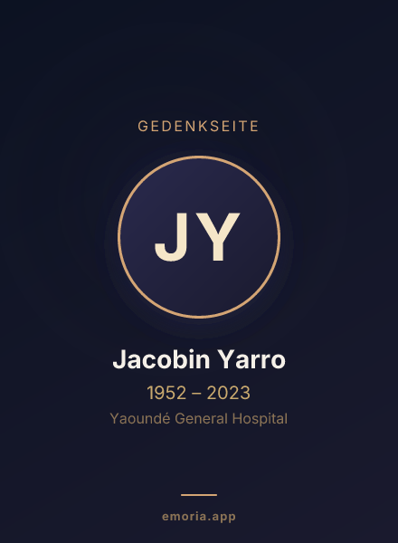 Gedenkportrait von Jacobin Yarro