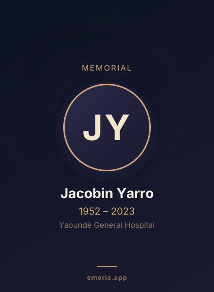 Memorial portrait of Jacobin Yarro