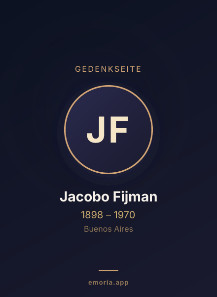 Gedenkportrait von Jacobo Fijman