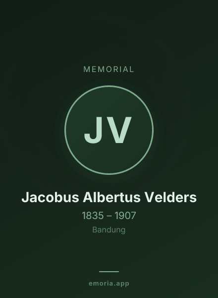Memorial portrait of Jacobus Albertus Velders