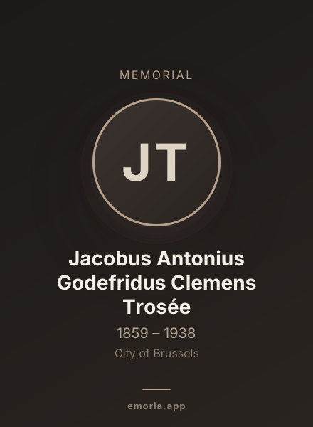 Memorial portrait of Jacobus Antonius Godefridus Clemens Trosée