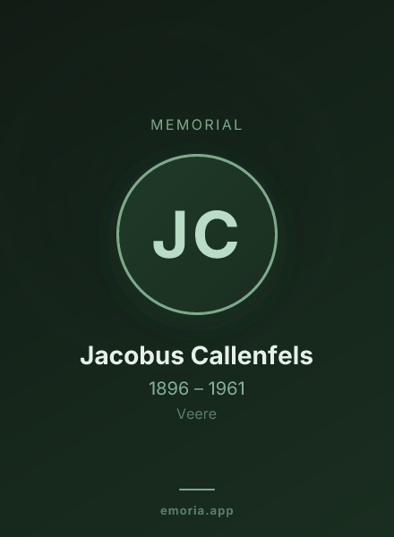 Memorial portrait of Jacobus Callenfels