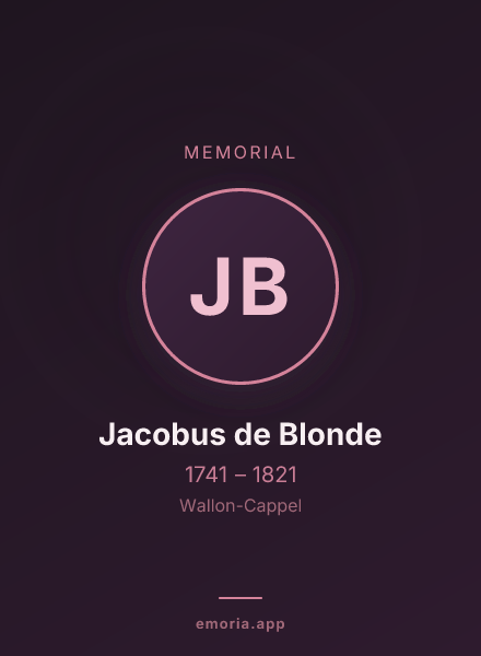 Memorial portrait of Jacobus de Blonde