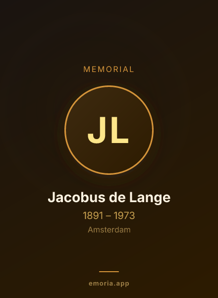 Memorial portrait of Jacobus de Lange