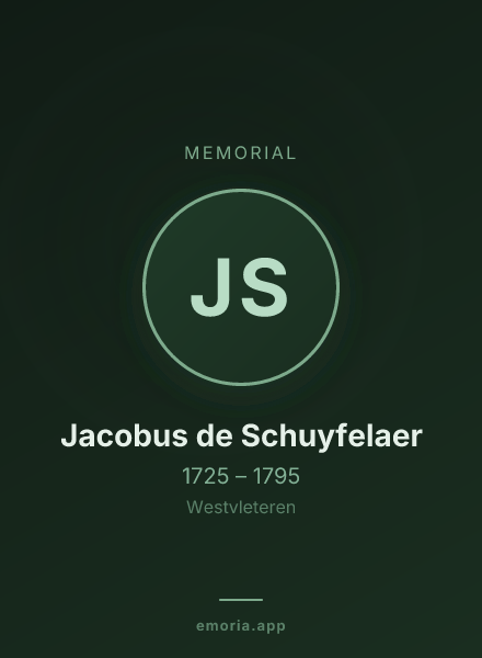 Memorial portrait of Jacobus de Schuyfelaer