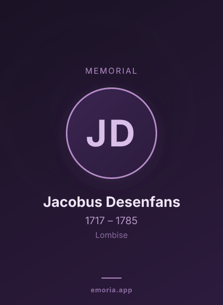Memorial portrait of Jacobus Desenfans