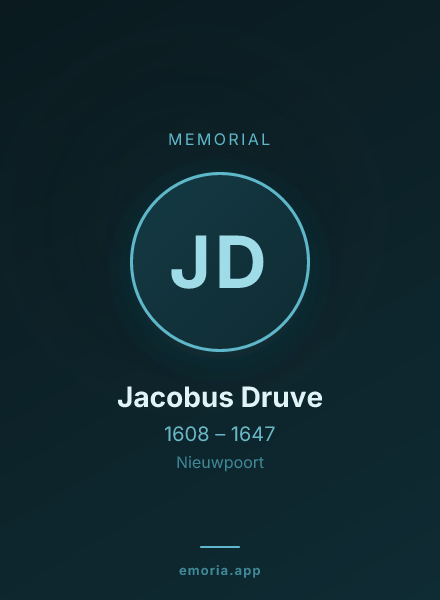 Memorial portrait of Jacobus Druve