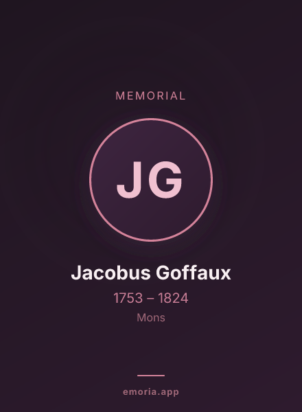 Memorial portrait of Jacobus Goffaux
