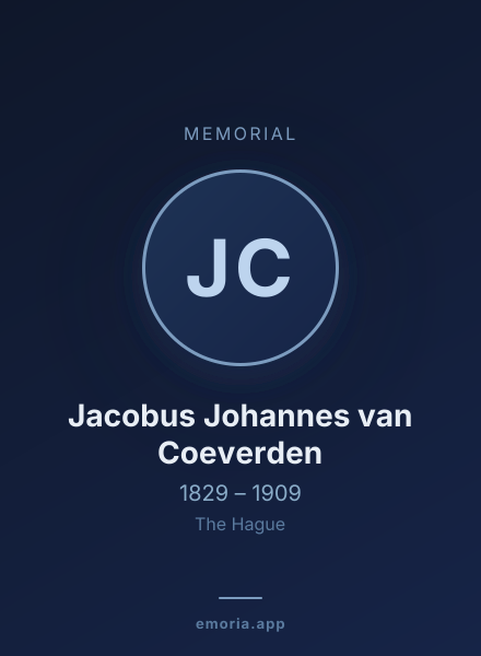 Memorial portrait of Jacobus Johannes van Coeverden
