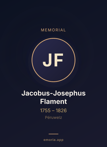 Memorial portrait of Jacobus-Josephus Flament