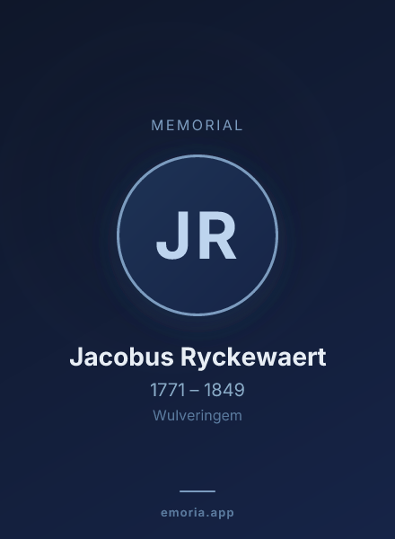 Memorial portrait of Jacobus Ryckewaert