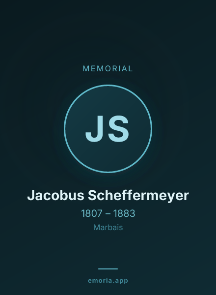Memorial portrait of Jacobus Scheffermeyer