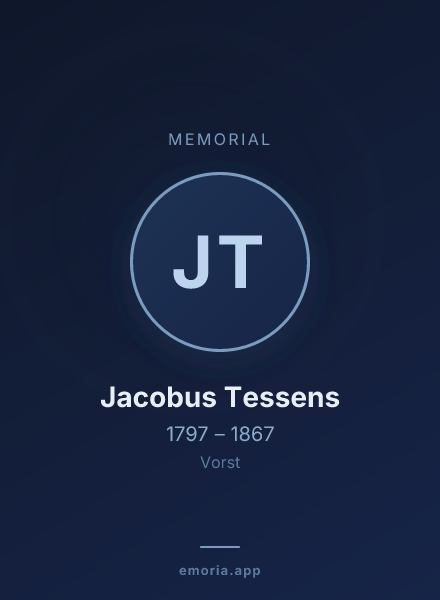 Memorial portrait of Jacobus Tessens