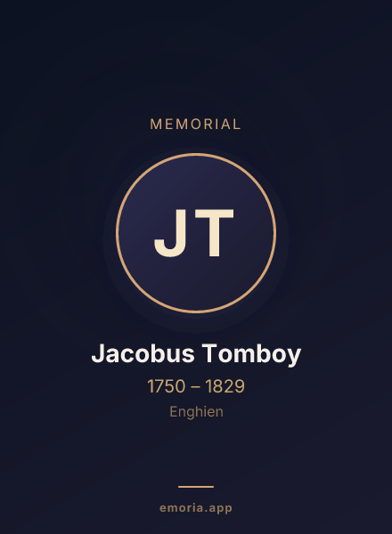 Memorial portrait of Jacobus Tomboy