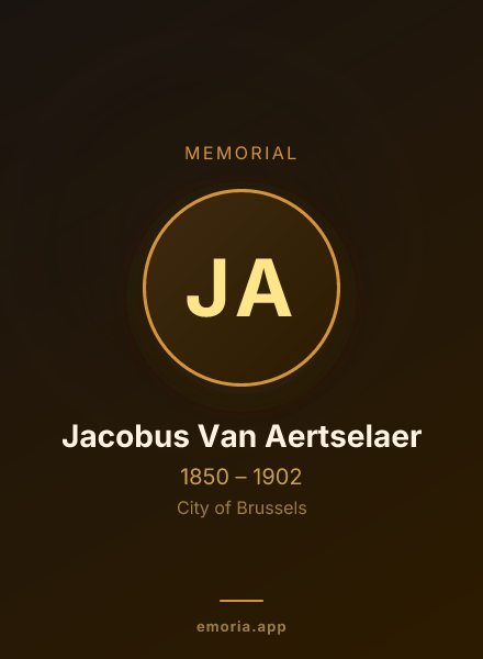 Memorial portrait of Jacobus Van Aertselaer