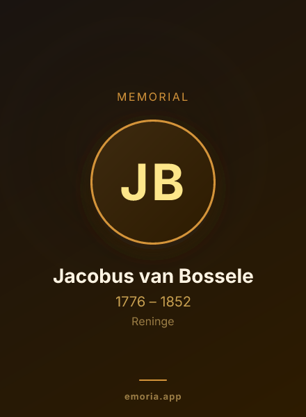 Memorial portrait of Jacobus van Bossele