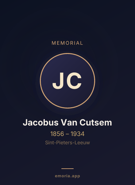 Memorial portrait of Jacobus Van Cutsem