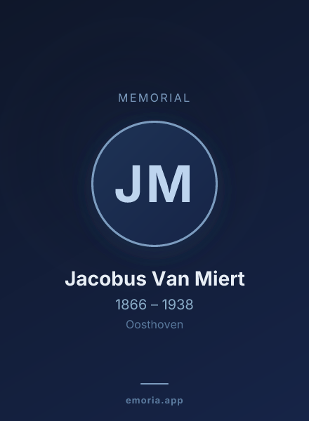 Memorial portrait of Jacobus Van Miert