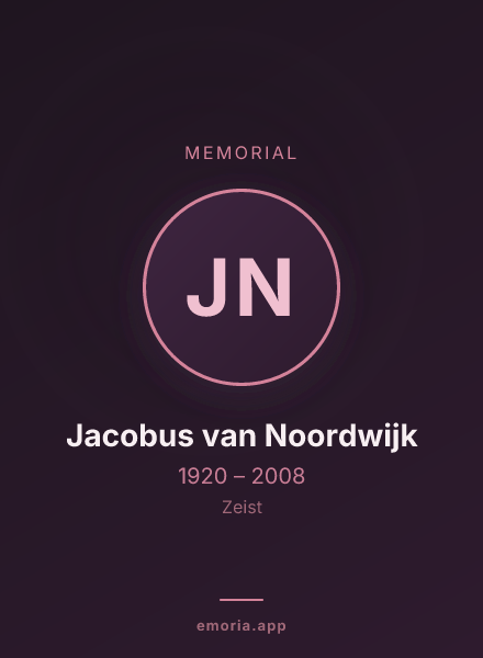Memorial portrait of Jacobus van Noordwijk