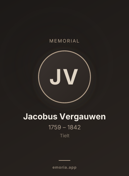 Memorial portrait of Jacobus Vergauwen