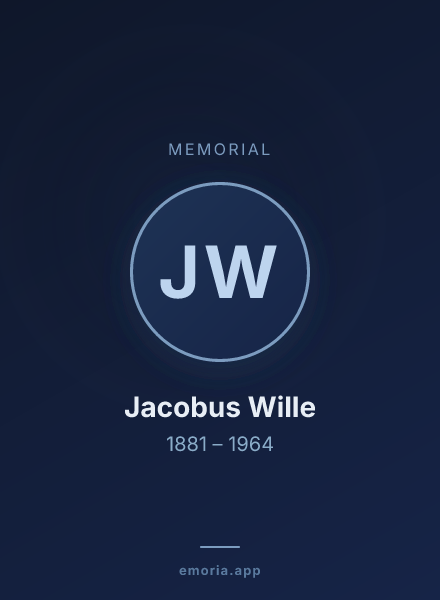 Memorial portrait of Jacobus Wille