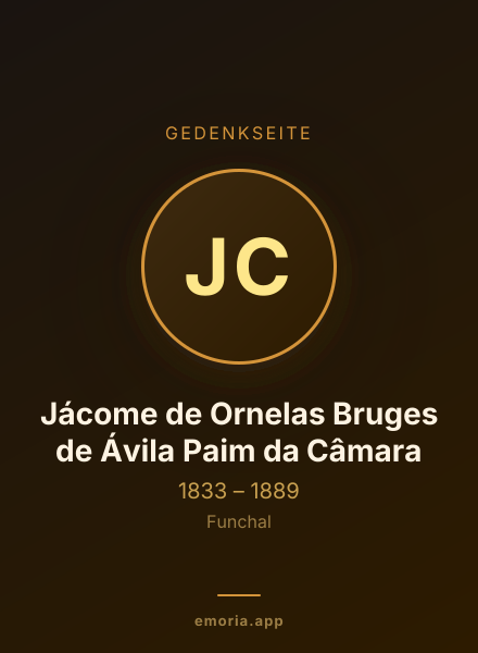Gedenkportrait von Jácome de Ornelas Bruges de Ávila Paim da Câmara