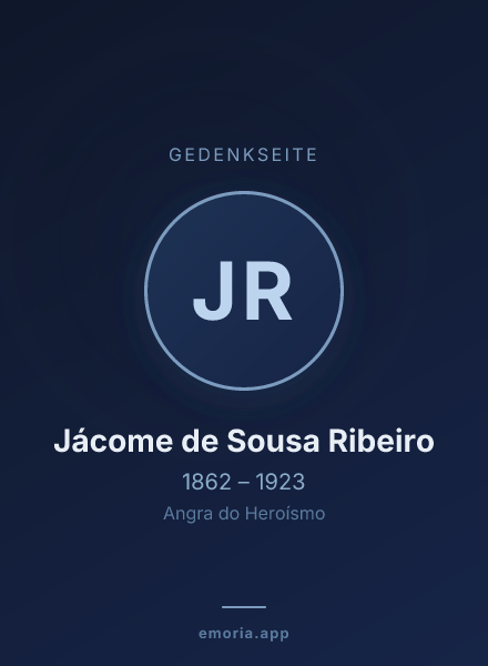 Gedenkportrait von Jácome de Sousa Ribeiro