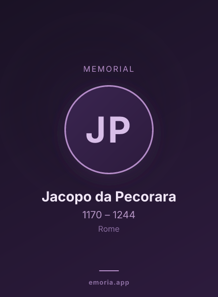 Memorial portrait of Jacopo da Pecorara
