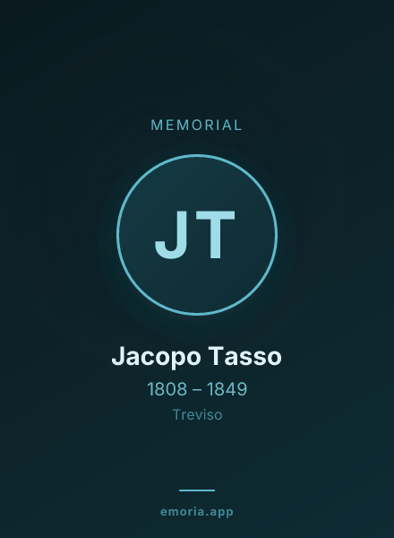Memorial portrait of Jacopo Tasso