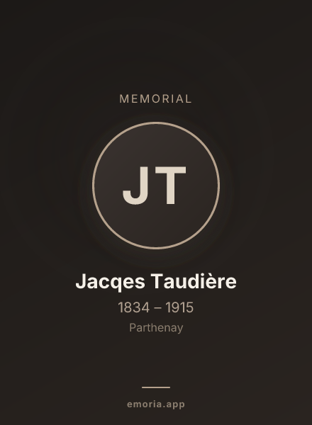Memorial portrait of Jacqes Taudière