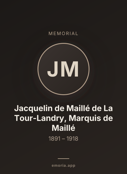 Memorial portrait of Jacquelin de Maillé de La Tour-Landry, Marquis de Maillé