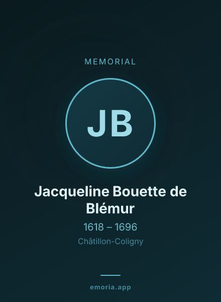 Memorial portrait of Jacqueline Bouette de Blémur