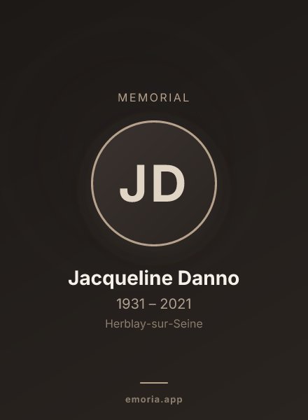 Memorial portrait of Jacqueline Danno
