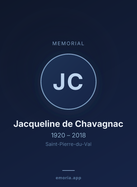 Memorial portrait of Jacqueline de Chavagnac