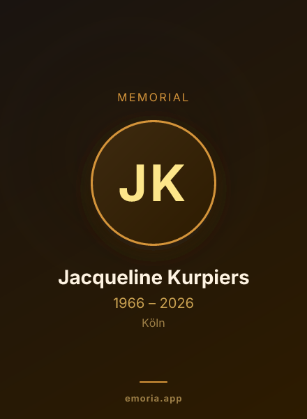 Memorial portrait of Jacqueline Kurpiers
