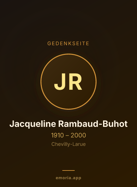 Gedenkportrait von Jacqueline Rambaud-Buhot