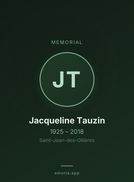 Memorial portrait of Jacqueline Tauzin