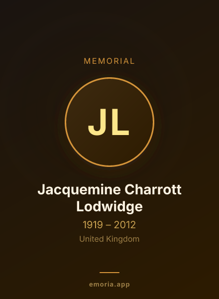 Memorial portrait of Jacquemine Charrott Lodwidge