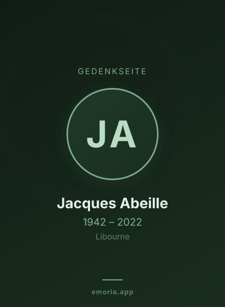 Gedenkportrait von Jacques Abeille
