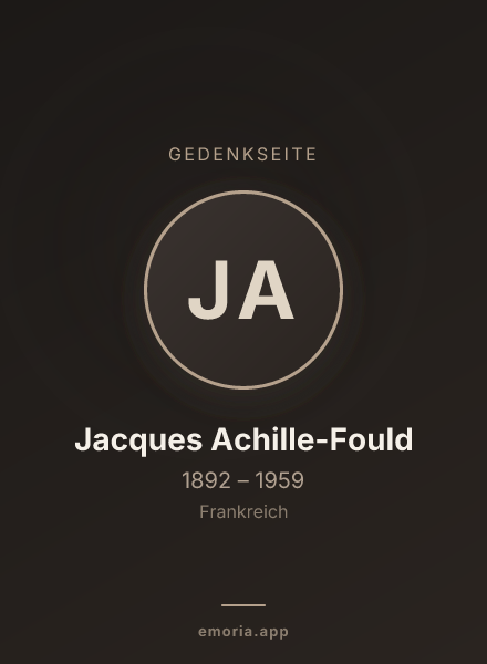 Gedenkportrait von Jacques Achille-Fould