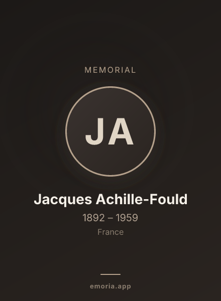 Memorial portrait of Jacques Achille-Fould