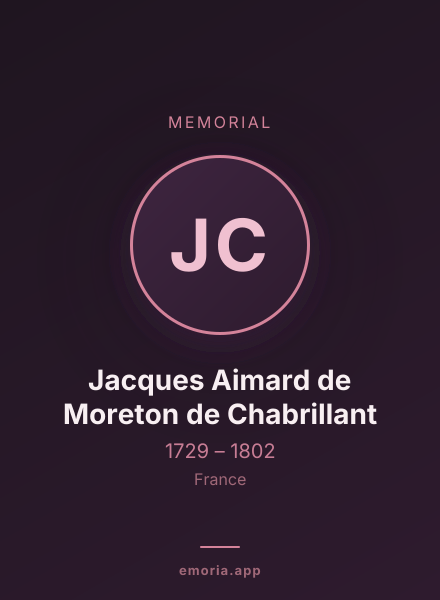 Memorial portrait of Jacques Aimard de Moreton de Chabrillant